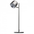 Lampe de table argentée loft 1 ampoule 46 cm