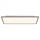 Plafonnier ceres, rectangulaire, nickel satiné, 20w