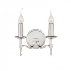 Applique 2 ampoules stanford, nickel