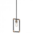 Suspension imahn, laiton naturel et noir