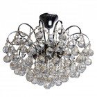 Plafonnier gris crystal 6 ampoules 49 cm