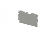 Plaque d'extrémité (grise) pour borne 1.5 et 2.5²