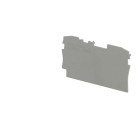 Plaque d'extrémité (grise) pour borne 4²