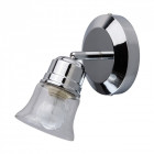 Spot chromé techno 1 ampoule 12.5 cm