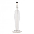 Base de lampe gatsby, cristal et nickel (sans abat-jour)