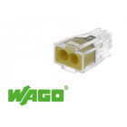 100 connecteurs wago 2 entrées (jaune)