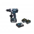 Perceuse visseuse makita 18v - 3 batteries bl1850 5.0ah - 1 chargeur rapide dc18rc - ddf458rt3j
