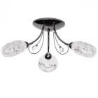 Plafonnier gris megapolis 3 ampoules 25 cm