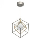 Suspension argentée neoclassic   150 cm