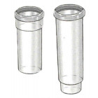 Conduit de fumée PPTL Ø 80 CHEMILUX - Télescopique - Longueur 320 mm