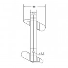 Plaquette universelle 1/4 de tour