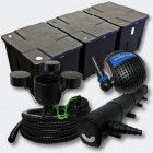 Kit:filtration de bassin 90000l 72 watts uvc stérilisateur pompe skimmer