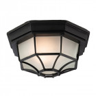 Plafonnier 6 panel, bas, noir