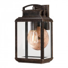 Applique byron, bronze et verre, moyenne