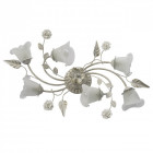 Plafonnier blanc flora 6 ampoules 25 cm
