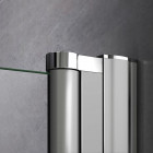 Porte de douche 85x187cm en 6mm verre anticalcaire porte de douche battante
