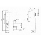 Poignée de commande électronique trim tronic iseo - câble alimentation 5m - noir - 94091305e