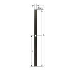 Tige plate eco 1500 mm TORBEL cataphorèse noire pour espagnolette - 0610154