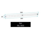 Flasque longue 390 mm aldes pour entrée d'air ehb/ehl - noir -11011416