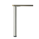 Jeu de 4 pieds MANART Ø 60 mm H.710 mm Chromé - 23R/CHROME