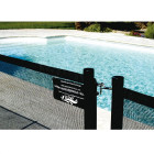 Barrière de protection souple noire AQUALUX - hauteur 1.25m - module 5ml - 105155