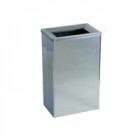 Corbeille bob capacité 25 litres inox brillant 