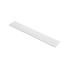 Grille linéaire en aluminium pour receveur - 69.5x11x0.2cm - Couleur de finition au choix