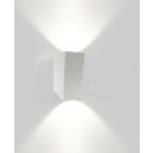 Applique murale led b18 6w ip44 blanc - couleur eclairage au choix