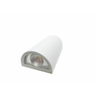 Applique murale led b19 10w ip44 blanc - couleur eclairage au choix