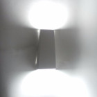 Applique murale led b24 7w ip44 blanc - couleur eclairage au choix