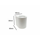 Applique murale led b26 3w ip44 blanc - couleur eclairage au choix