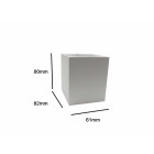 Applique murale led b33 3w ip44 blanc - couleur eclairage au choix
