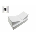 Applique murale led b44 2x 3w ip44 blanc - couleur eclairage : blanc neutre 4000k - 5500k