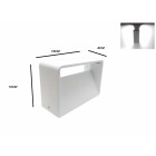 Applique murale led b46 5w ip44 blanc - couleur eclairage au choix
