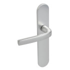 Ensemble Logio double béquille 1360/6339 VACHETTE sur petite plaque - Bec de cane - Entraxe 165 - Argent - 2008208