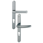 Ensemble de porte plaque étroite Atlanta HOPPE - SRR aspect inox F9 - clé i - 113KH/300LMSGL/1530 - ép.68/77 - 3304481