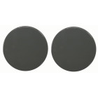 Paire rosace serrure S80 NORMBAU - Bec de cane - gris foncé 18 - 247060