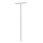 Pied pour boites aux lettres decayeux acier blanc h.1110mm ø45mm - 139281