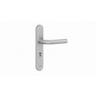 Ensemble Vercy AH200 Béquille 471L sur plaque Condamnation voyant BEZAULT entraxe 195 C7 inox brossé - 204785