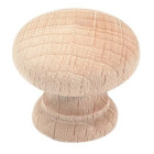 Bouton de meuble univers en bois brut poncé HT29 D.35 CADAP- Bois de hêtre - 7135