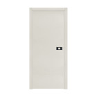 Bloc-porte pose fin de chantier collection premium miro avec poignée exclusive noire, h.204 x l.93 cm, aspect textile perle, réversible