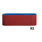 Lot de 3 Bandes abrasives Best for Wood 100x560mm Gr 60-80-100 BOSCH 26086060128