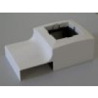 Boîtier 1 Appareillage 45x45 mm pour Moulures Electriques PVC 15x50 mm