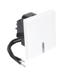 Mécanisme de Bouton Poussoir blanc à voyant 16 A 250 V CA série CASUAL Debflex