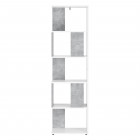 Bibliothèque armoire étagère salon jusqu à 5 kg charge par compartiment 159 cm gris