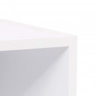 Bibliothèque en bois 4 cubes étagères de bureau 106 cm blanc