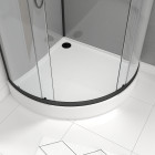 Cabine de douche 1/4 de cercle 90x90x215cm - foggy round Aurlane - CAB209