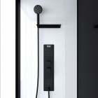 Cabine de douche 110x80x215cm – Verre Trempé – Mitigeur Noir – DUALITY RECTANGLE Aurlane - CAB260