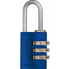 Cadenas à combinaison ABUS aluminium 145/20 Bleu Lock-Tag - 46605
