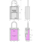 Coffre à clés 797 led keygarage b abus - 0075296